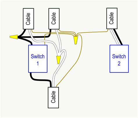 two gang switch box wiring diagram